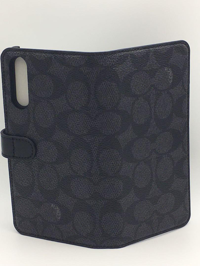 『A022』★正規品★COACH Xperia10 III用ケ–ス/ブラック