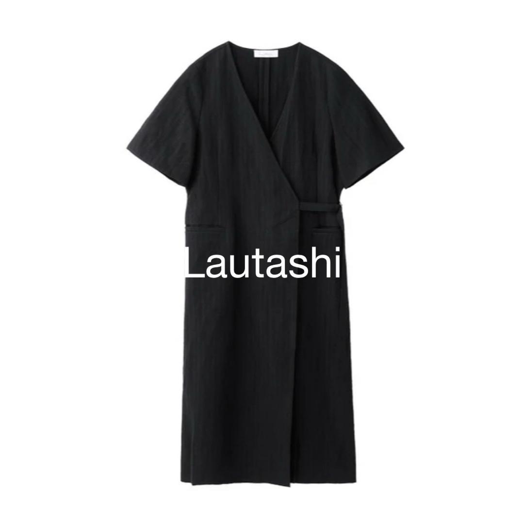 現行＊Lautashi ラウタシー　wrap dress - black
