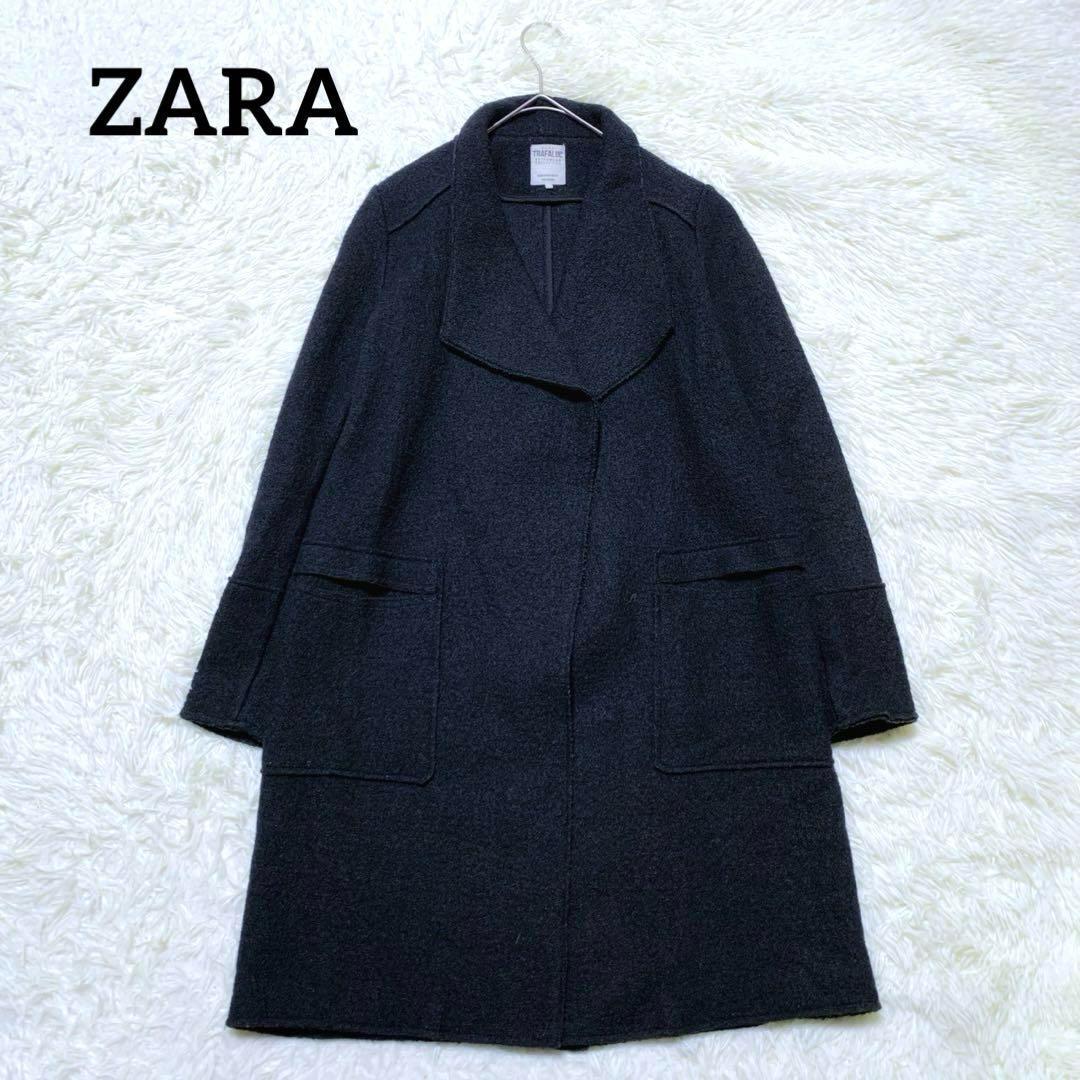 ZARA ザラ MANTECO モード オーバーコート Pコート 紺 L ZARA ザラ MANTECO モード オーバーコート Pコート 紺 L