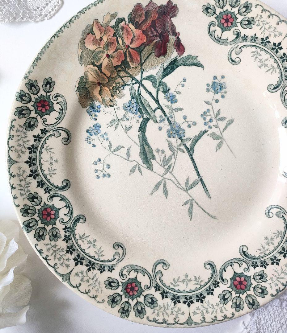 希少 ジョワジールロワ 切り花 平皿 フランスアンティーク 希少