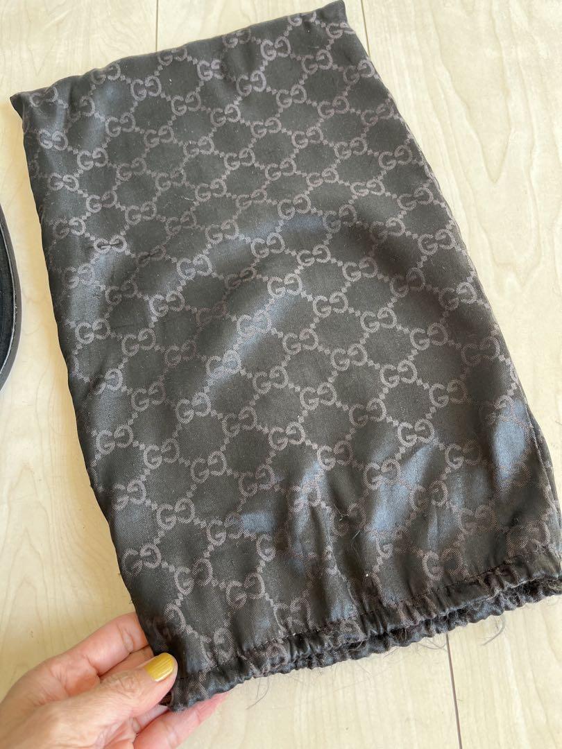 GUCCI ブラック レザー シューズ 収納袋付き