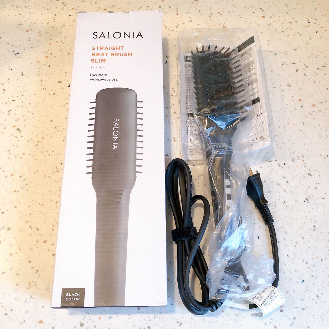 新品未使用 SALONIA ストレートヒートブラシ スリム - メルカリ