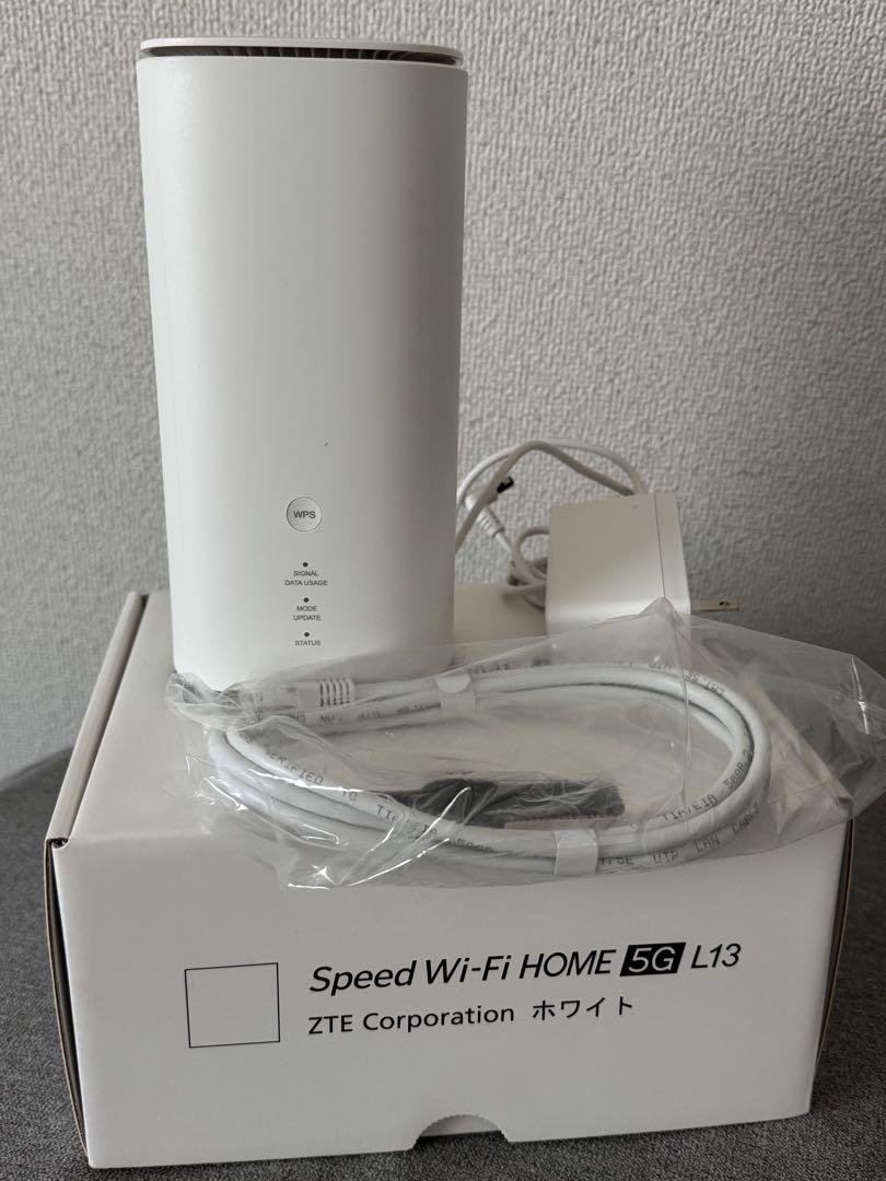 ZTE Speed Wi-Fi HOME 5G L13 ホワイト