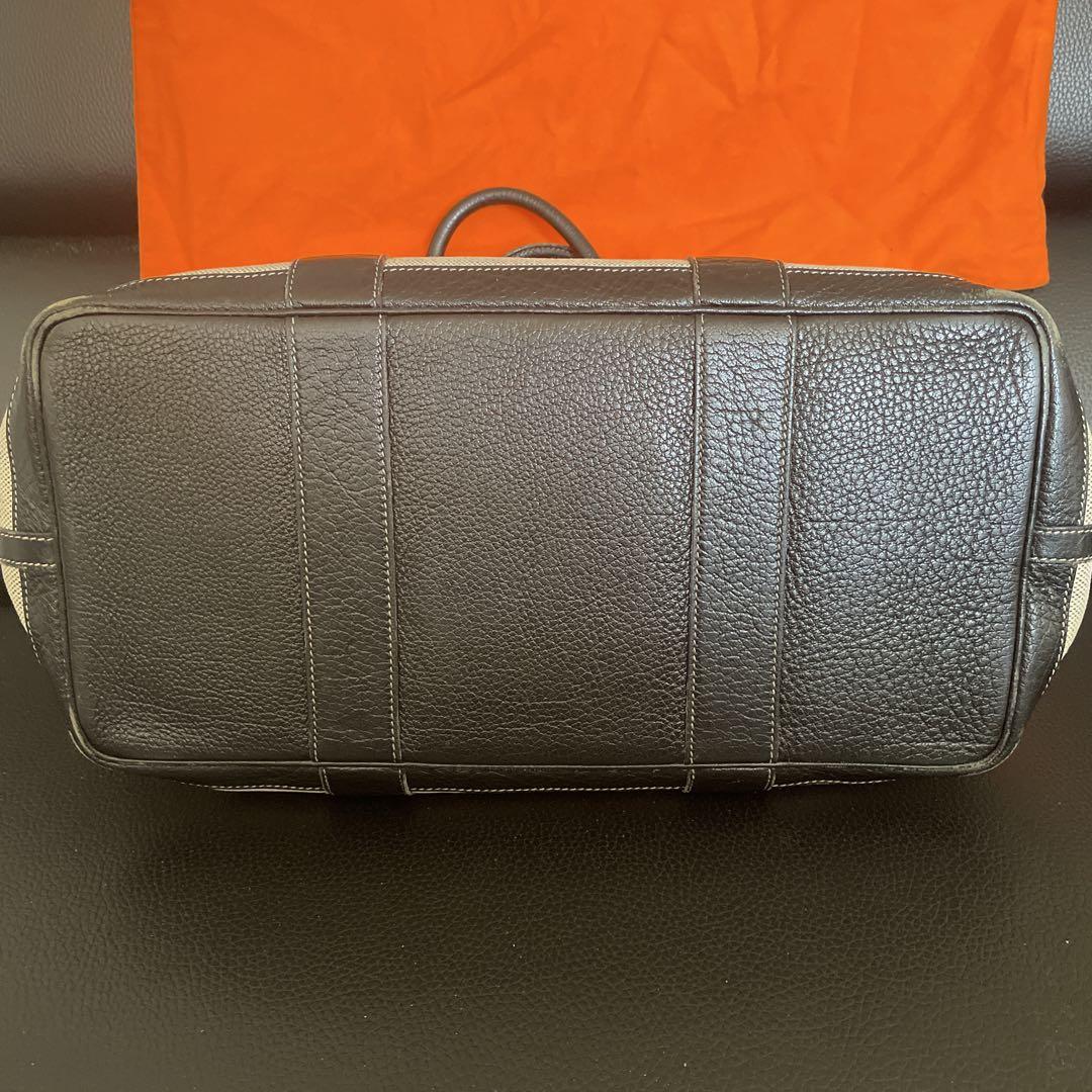 HERMES エルメス ガーデンパーティ PM トートバッグ ⬜︎G刻印