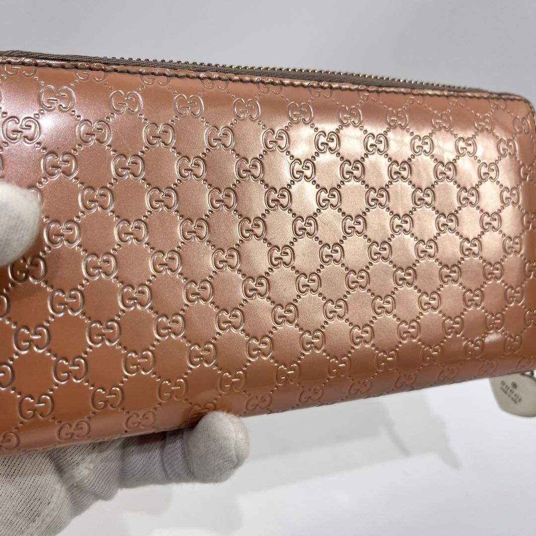 美品✨GUCCI✨マイクロシマ　ロングウォレット