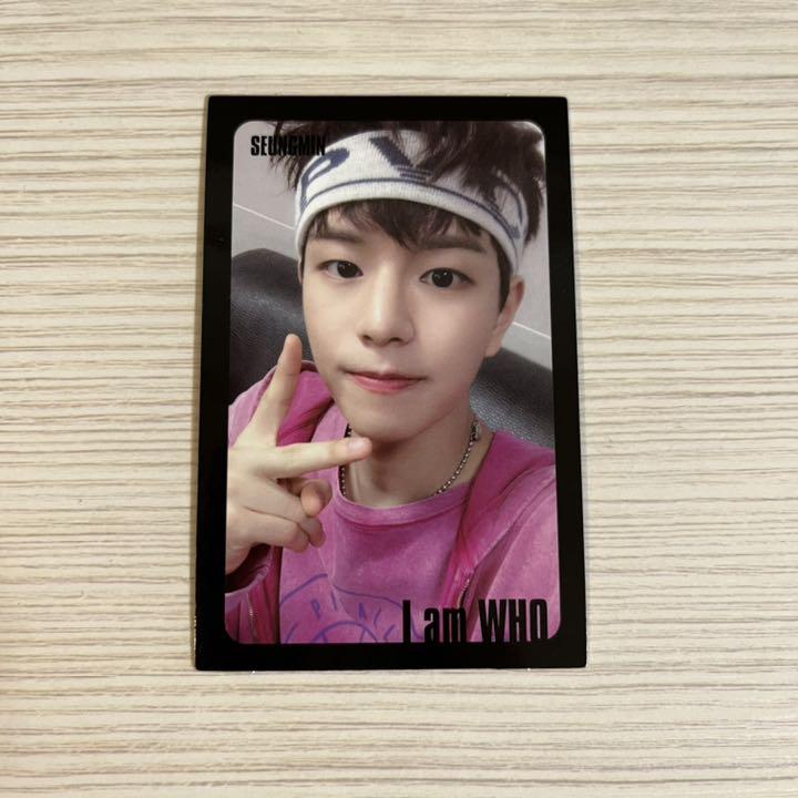 2022公式店舗 K-POP/アジア-straykids スキズ I am WHO トレカ 日本セール商品 stray kids スキズ スンミン サインカップ K-POP/アジア