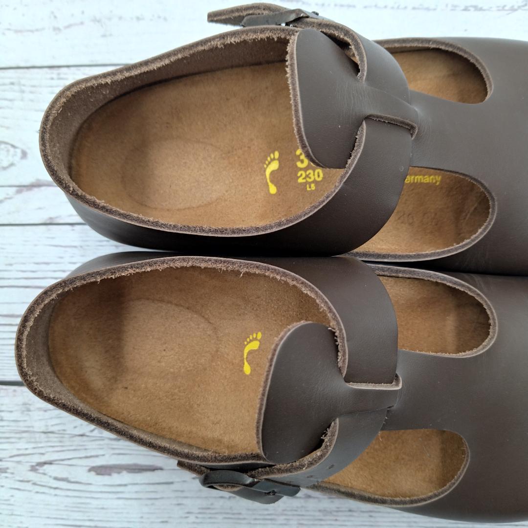 未使用級　BIRKENSTOCK　23　Paris　パリ　Tストラップ　レザー