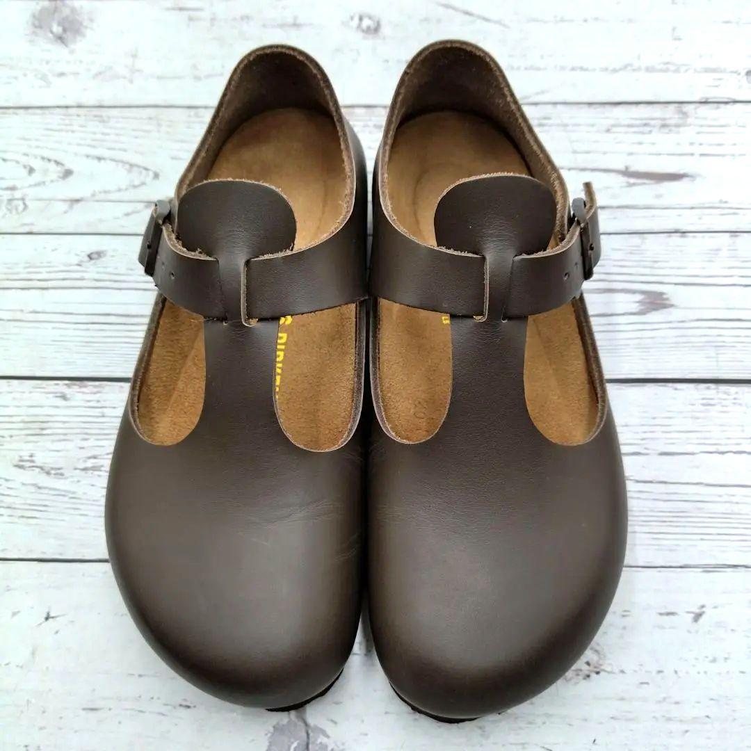 未使用級　BIRKENSTOCK　23　Paris　パリ　Tストラップ　レザー