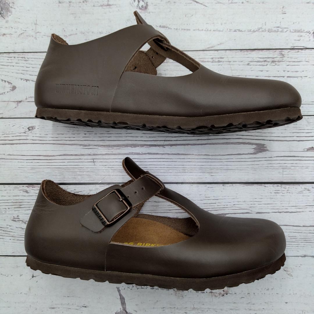 未使用級　BIRKENSTOCK　23　Paris　パリ　Tストラップ　レザー