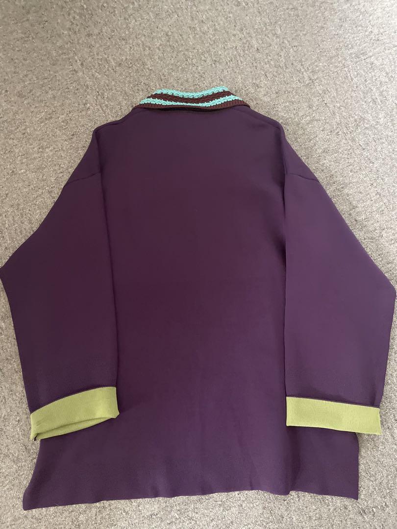 MAISON SPECIAL/メゾンスペシャルオーバークロシェニットポロシャツ