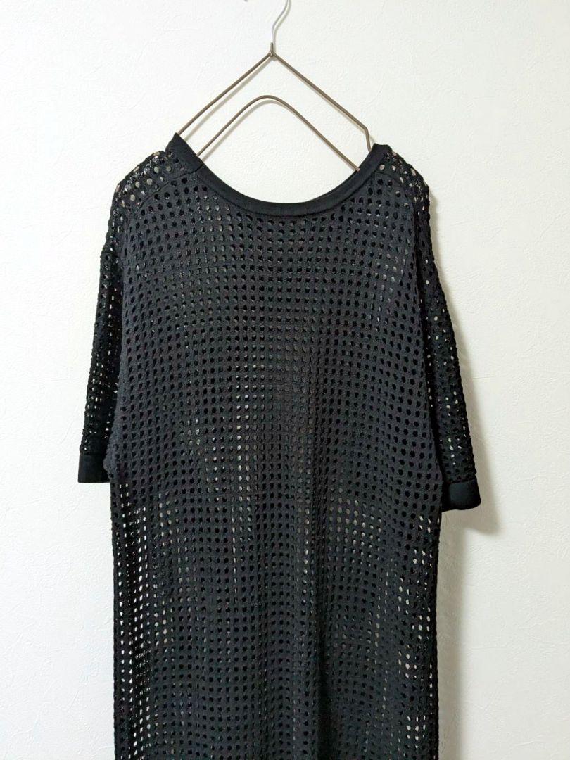 美品【AKTE】アクテ　メッシュ　ニット　ワンピース　半袖
