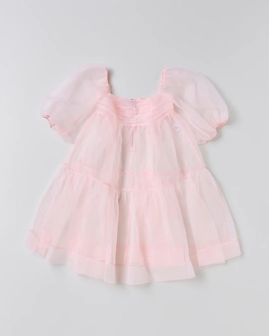 poppy あさぎーにょ Organdy flare mini dress