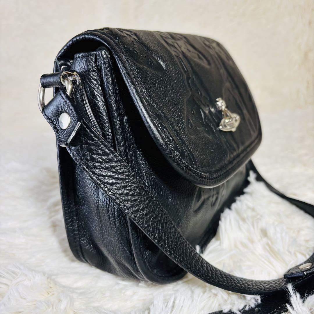 vivian westwood チェーンオーブ　レザーショルダー　アングロマニア