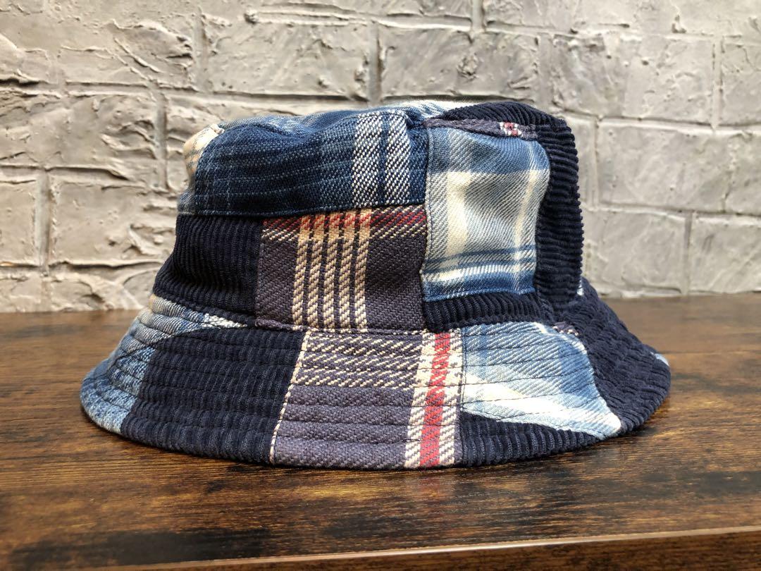 POLOラルフローレン リバーシブル パッチワーク バケットハット M 58cm