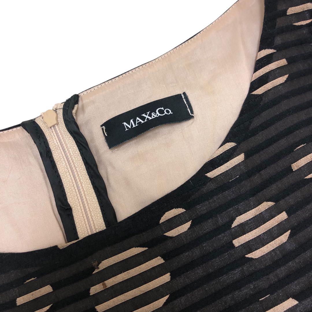m623-63 Max&Co. マックスアンドコー 半袖 ワンピース ドレス