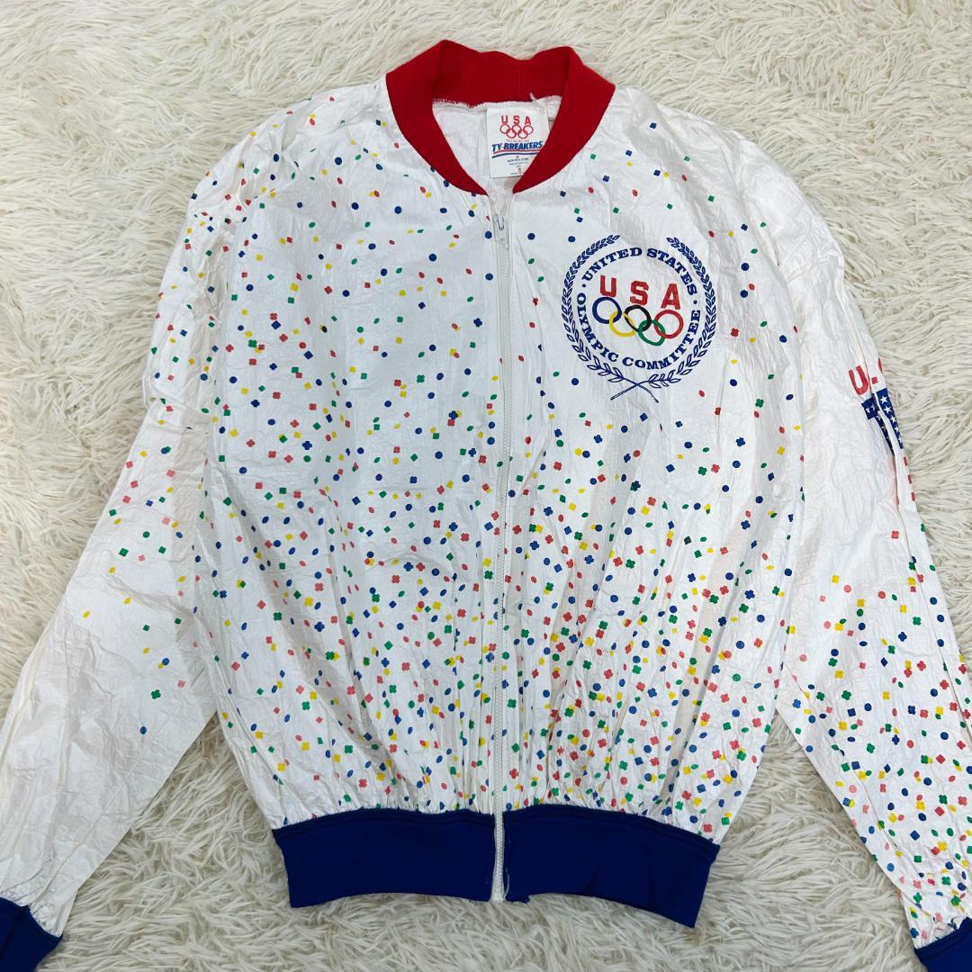 新品タグ付 USA オリンピック ペーパージャケット アメリカ 90s