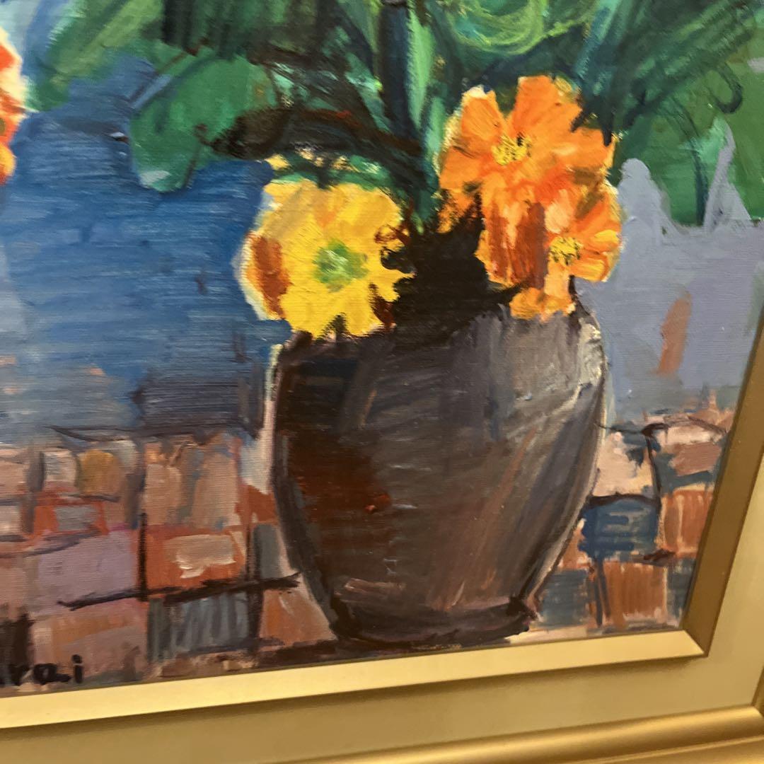 油彩画《花》
