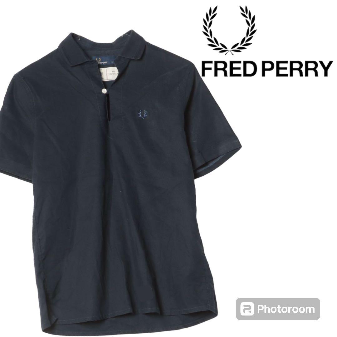 ★美品★ FREDPERRY x EDIFICE別注SOLOTEXリネンシャツ