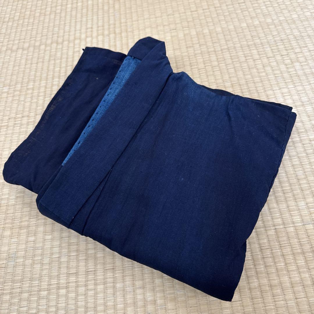 藍染無地木綿きもの　木綿古布