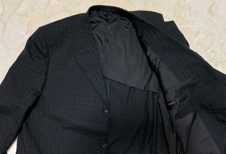 COMME DES GARCONS HOMME/セットアップ/黒ギンガムチェック - メルカリ 日本お値下 HOMME/セットアップ/黒ギンガムチェック GARCONS DES COMME テーラードジャケット