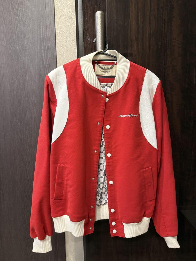 MAISON KITSUNÉ スタジャン　ジャケット レッド