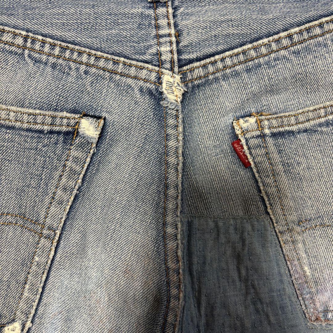 70s vintage levi's 501 66前期 デニム カットオフ