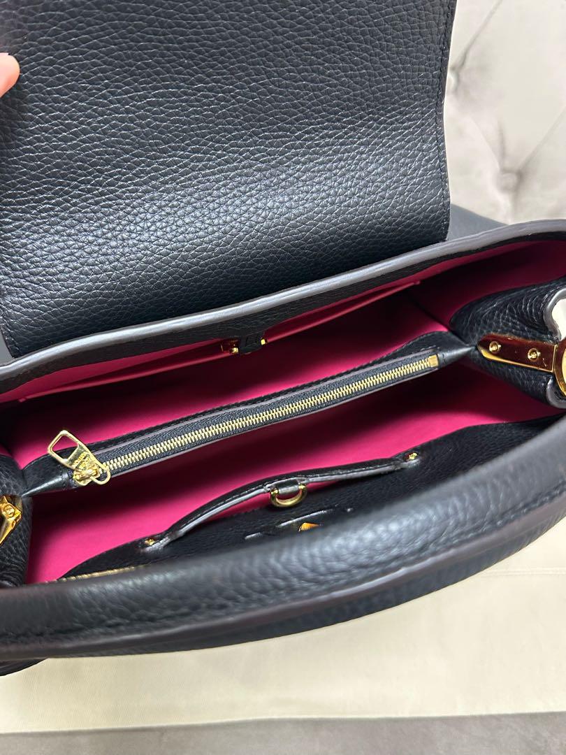極上美品✨ルイヴィトン M48864 カプシーヌMM ノワール ゴールド