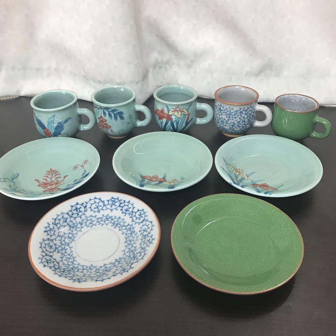 伊万里　鍋島焼　青山窯　コーヒーカップ　セット