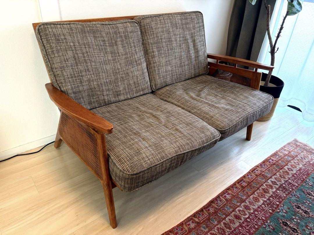 ★専用：【替カバー付】ACME Furniture WICKER SOFA 2P