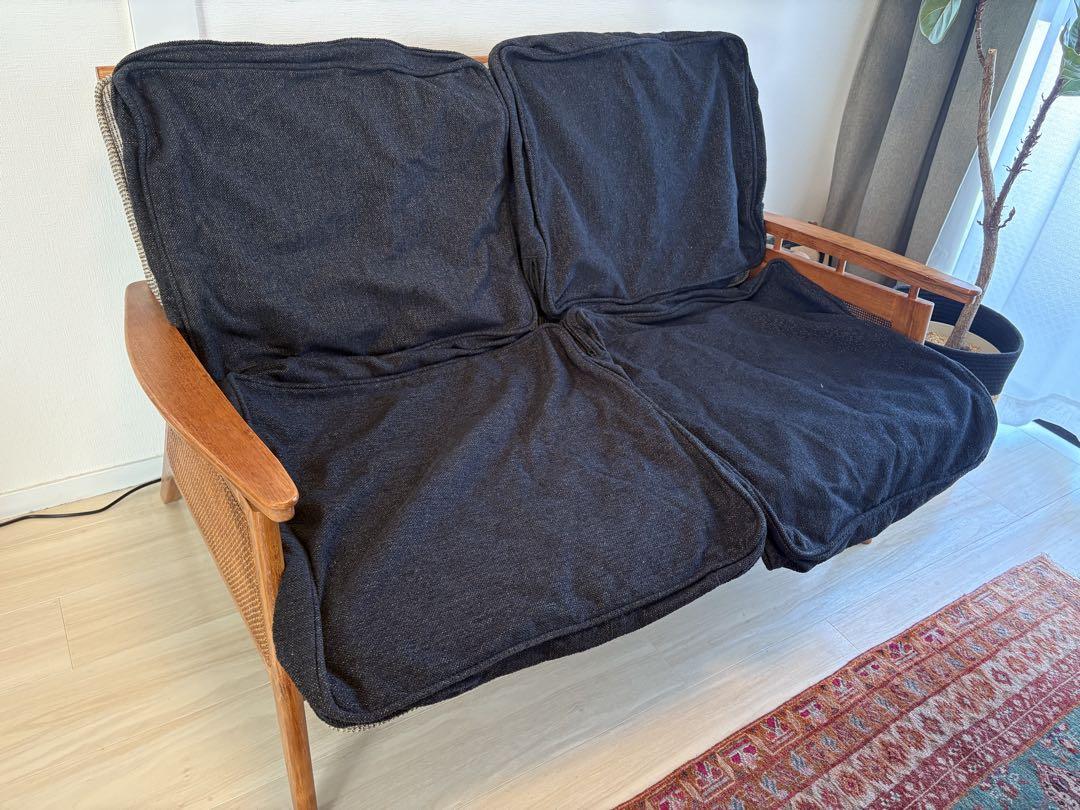 ★専用：【替カバー付】ACME Furniture WICKER SOFA 2P