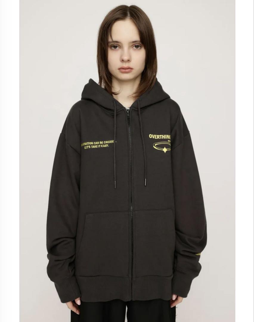 SLY FRONT ZIP PRINT HOODIE
