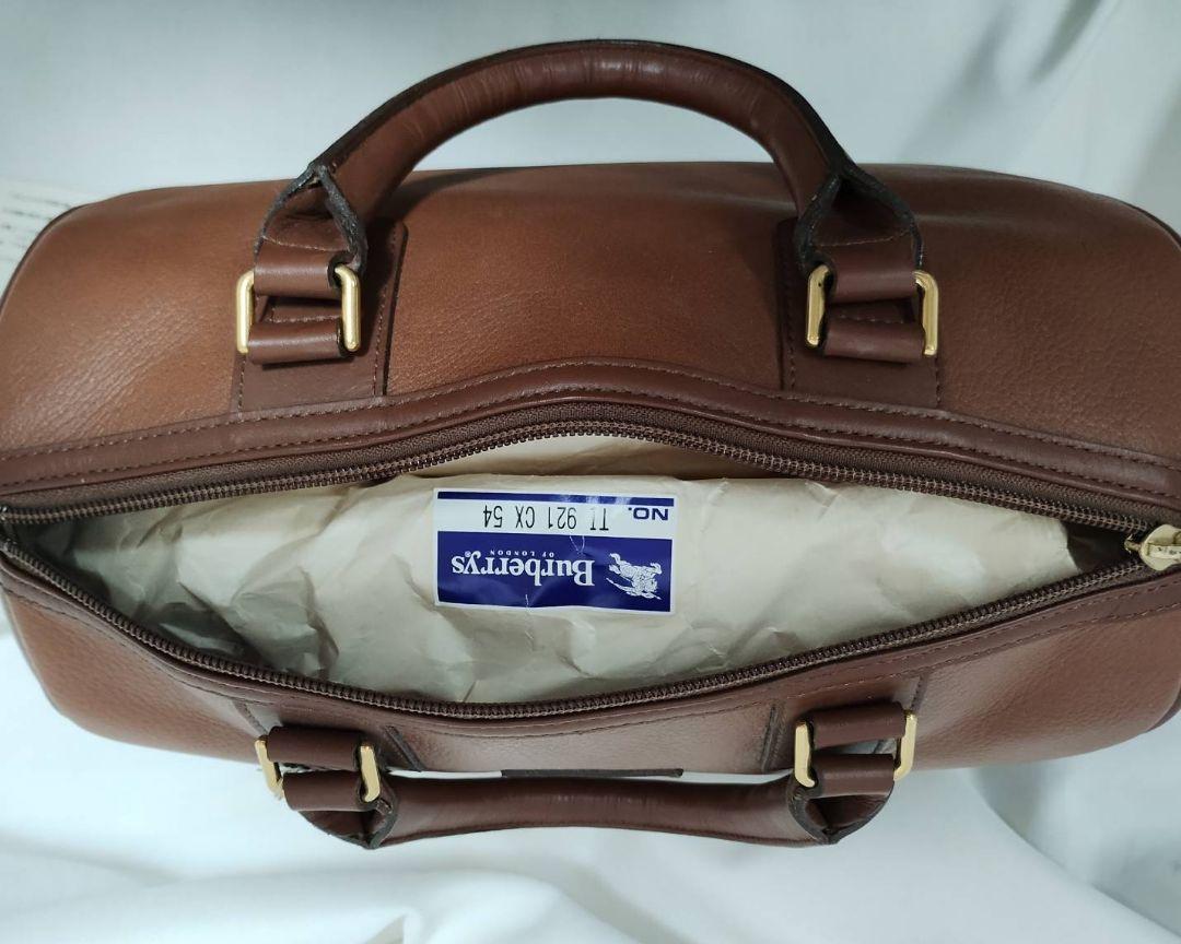 【未使用品】Burberry's バーバリーレザー ボストンバッグ