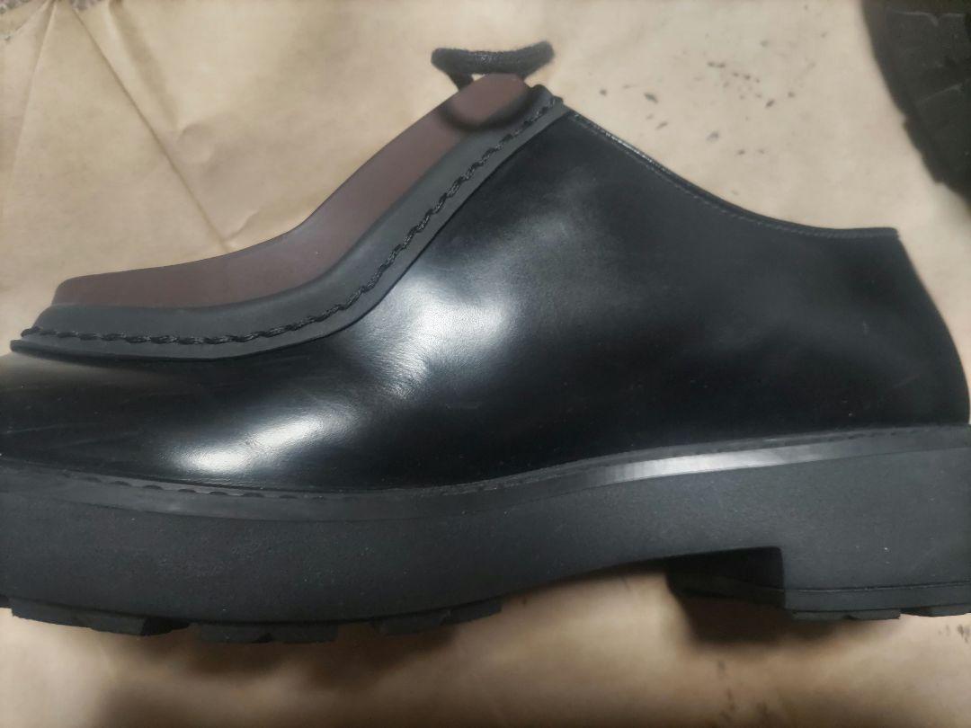PRADA ダイアパソン オペークブラッシュドレザー レースアップシューズ
