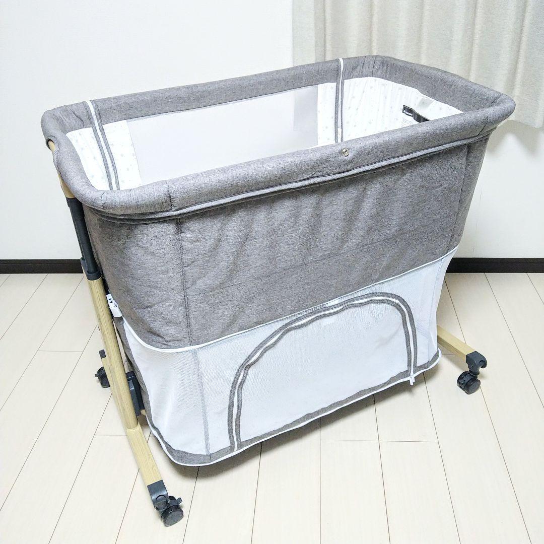 【早い者勝ち❣美品☆】HZDMJ 添い寝ベビーベッド　ぶらうん