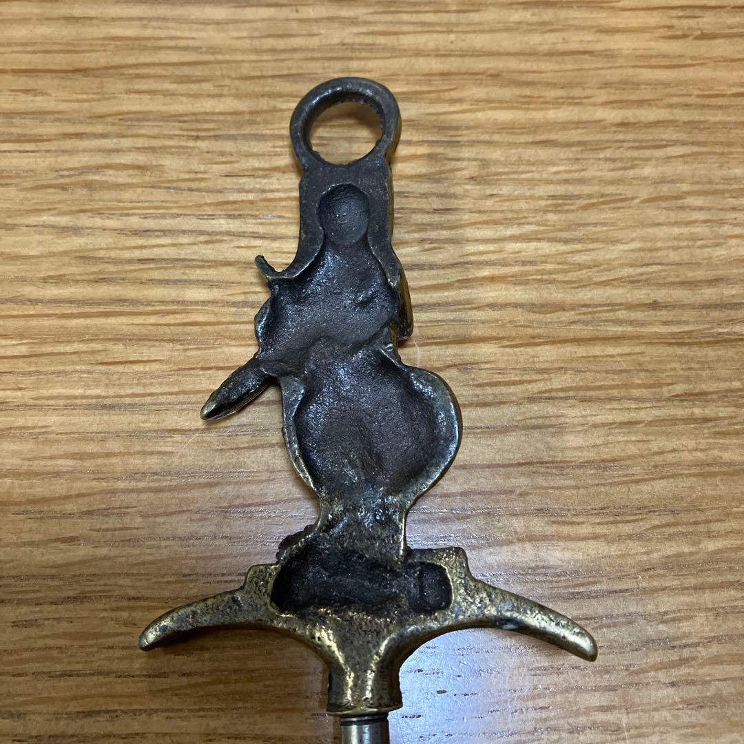 アンティーク CAT & FIDDLE 猫とフィドルのワインオープナー 真鍮 アンティーク CAT & FIDDLE 猫とフィドルのワインオープナー 真鍮