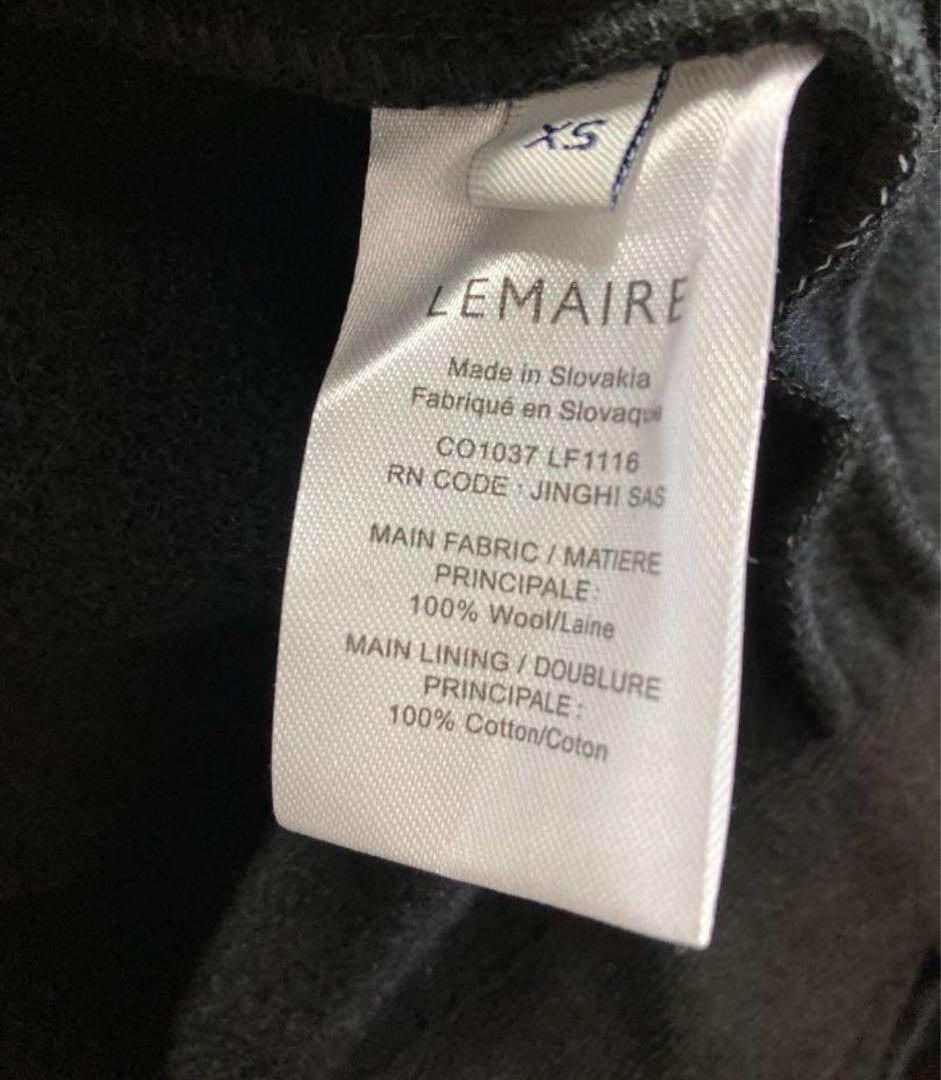 ジャケット・アウター LEMAIRE wrap coat black XS