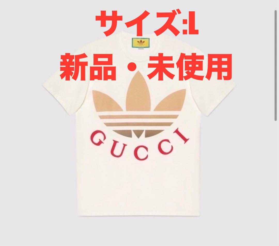 GUCCI adidas コットン Tシャツ 中古・古着通販】adidas (アディダス) GUCCI (グッチ) コットン