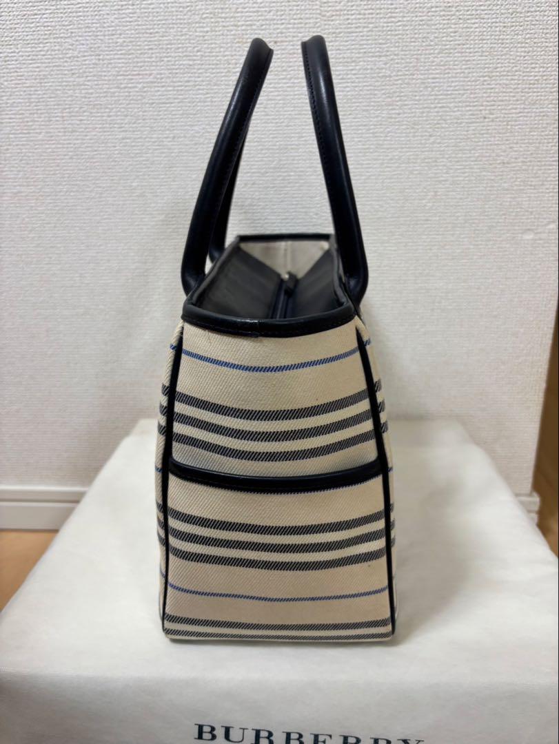 BURBERRY ストライプ トートバッグ