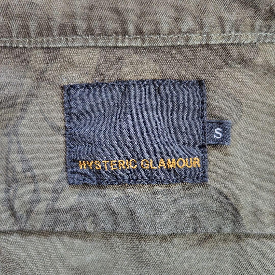 HYSTERIC GLAMOUR 迷彩柄シャツ S 長袖 ワッペン ミリタリー