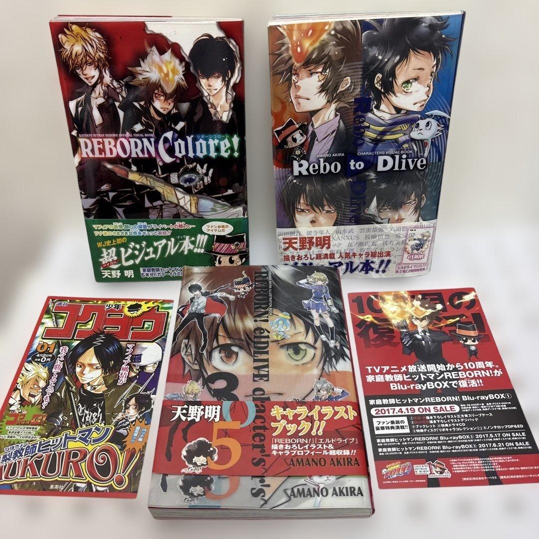 家庭教師ヒットマンREBORN!公式ビジュアルブック他3冊まとめ 帯付 天野