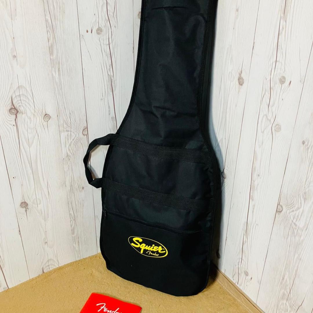 美品 Squier J BASS エレキベース サンバースト ソフトケース付き