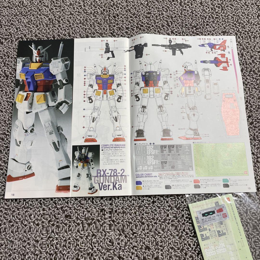MG1/100 RX78-2 Ver.Ka. カトキ ハジメ オマケ武器 - メルカリ