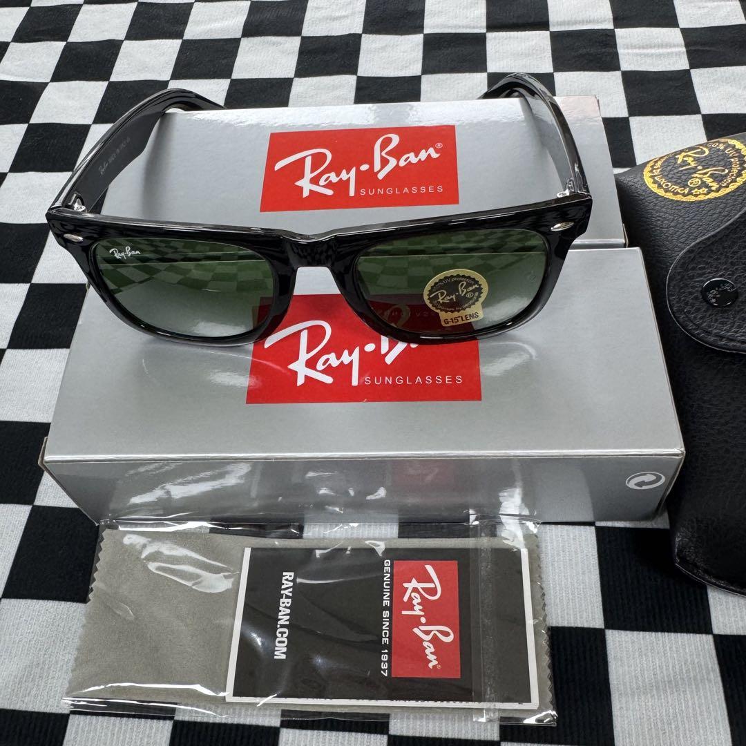 新品 Ray-Ban NEW WAYFARER ブラック×グリーン 2個セット