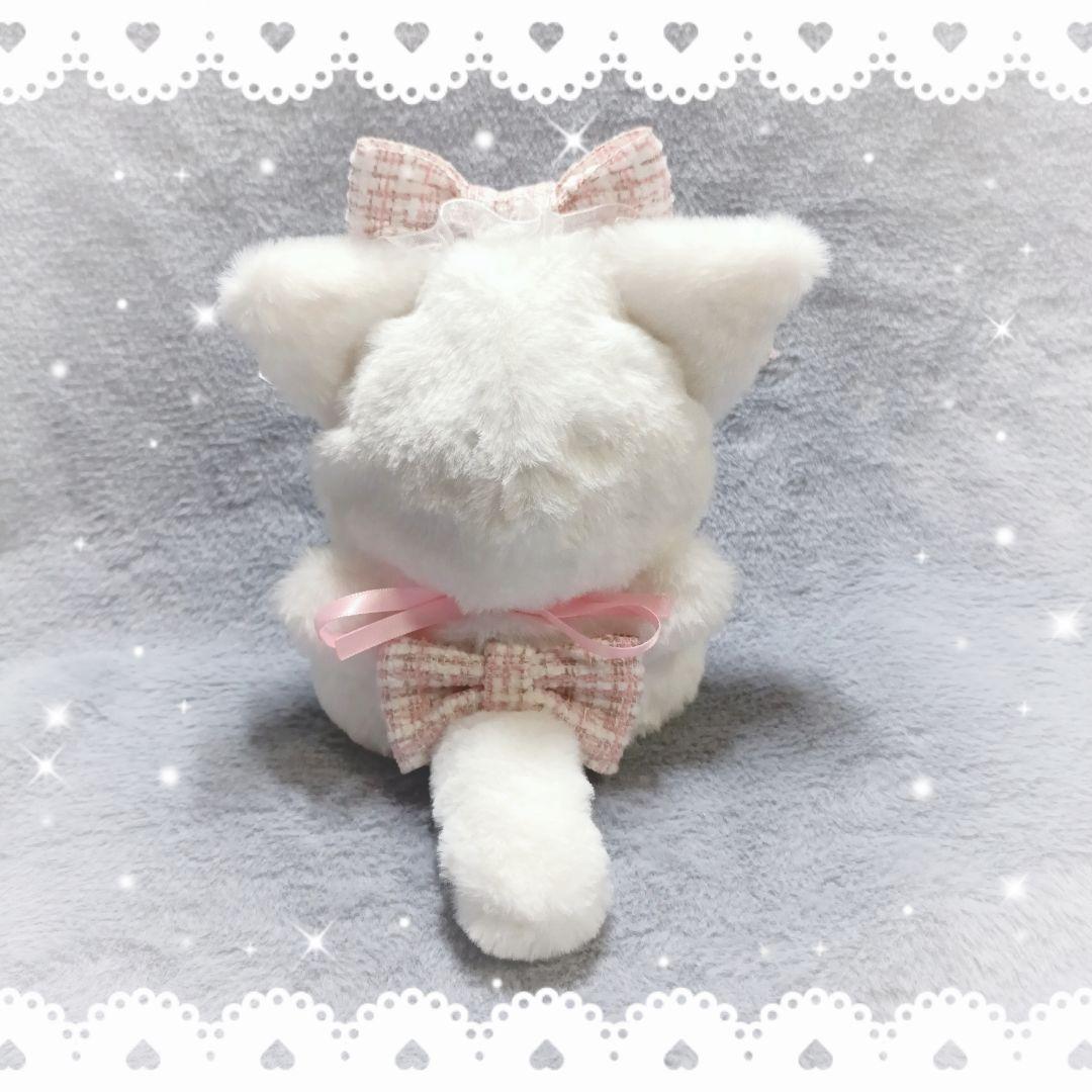 ぬい服 おすわり ちびぐるみ ねこ☆ツイードピンク 着ぐるみ