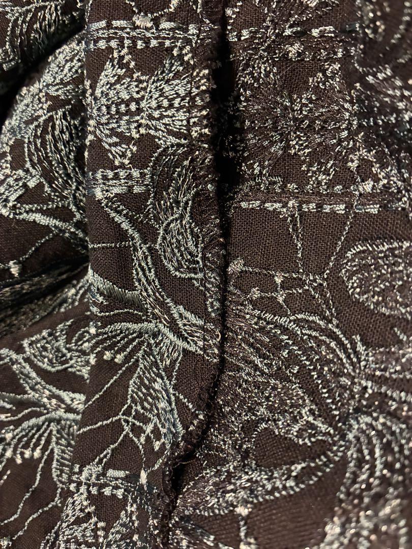 EBONY 刺繍フラワーエンブロイダリーワークスカート