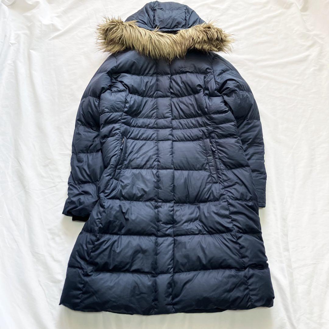 美品 L.L.Bean ロングダウンコート 3way ネイビー ファー フード