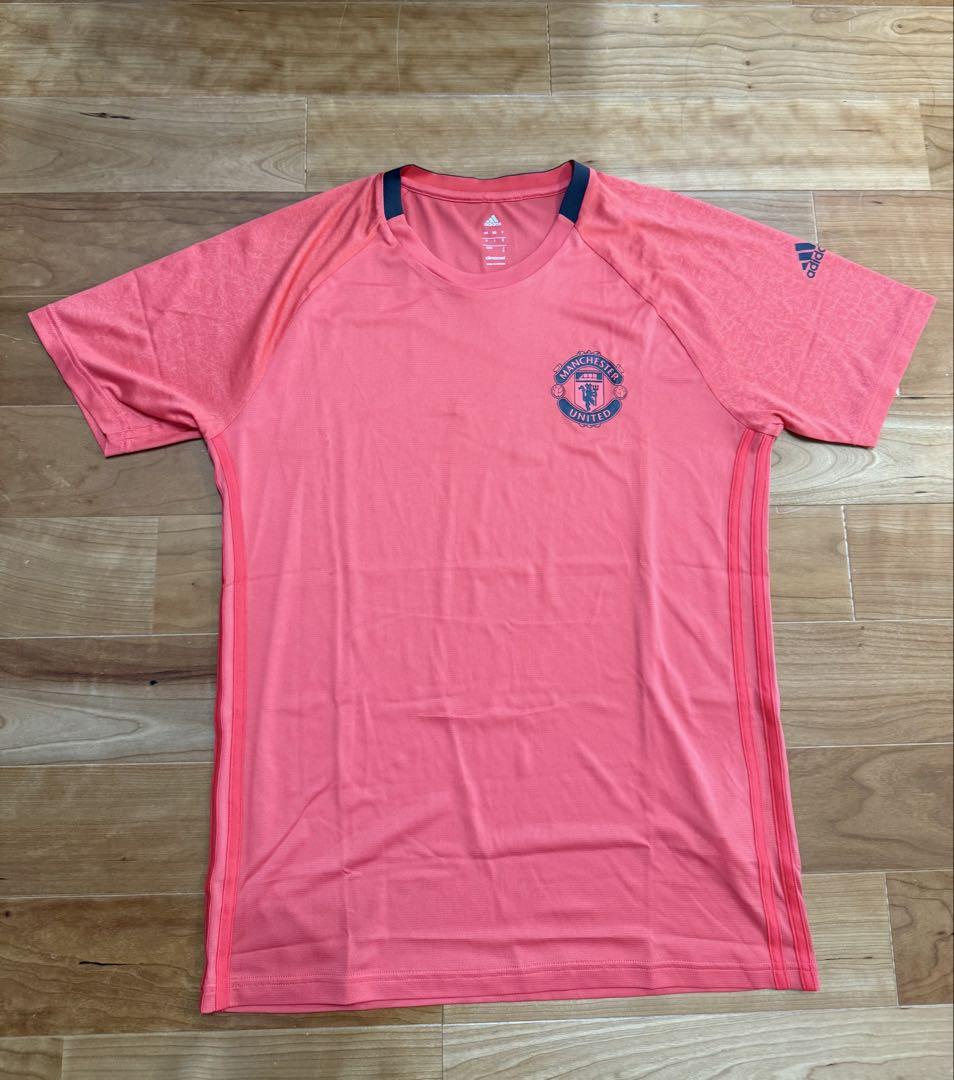 新品　アディダスadidas マンチェスター・ユナイテッド ピンクシャツ　O