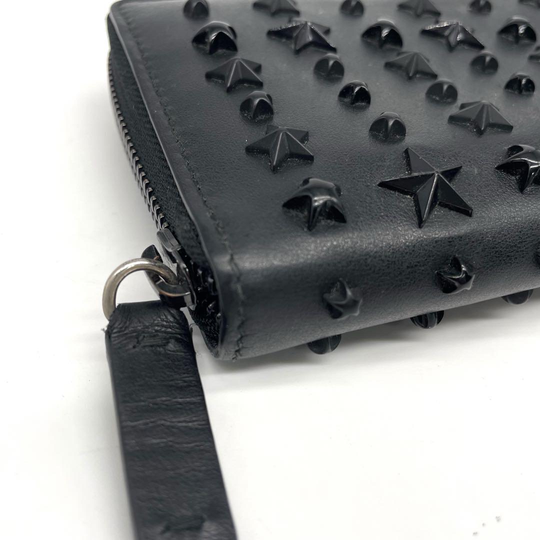 良品✨ジミーチュウ 長財布 ロングウォレット カーナビー スタースタッズ 黒