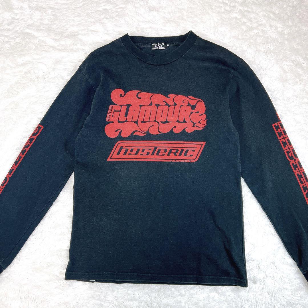 ヒステリックグラマー ロンT ビッグロゴプリント XS