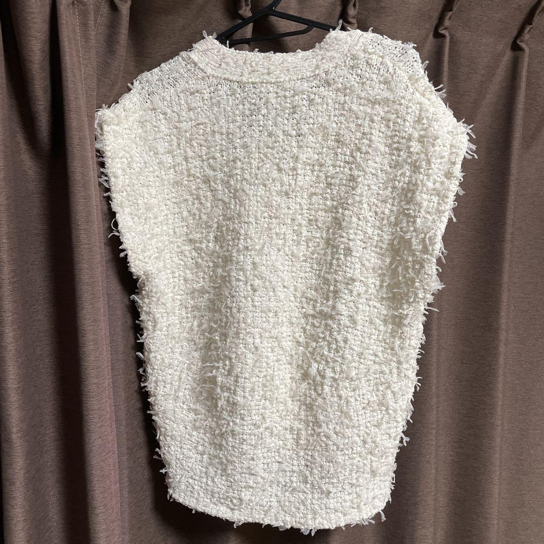 美品　ミースロエ　チュールフラッフィーニットベスト MIESROHE]チュールフラッフィーニットベスト | KOBUNSHA SELECT